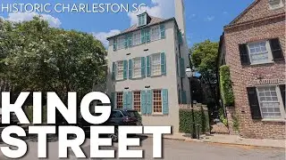 Summertime Walk Down King Street In Charleston South Carolina