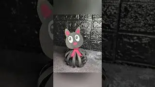 Paper puppet cat 😺 easy paper craft, art and craft with paper