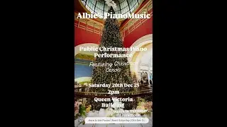 Public Christmas Piano Performance at QVB- 20 Dec 25