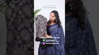 Ajrakh hand block printed modal silk sarees, DM for orders 💕 #loomsandtassels #modalsilksarees