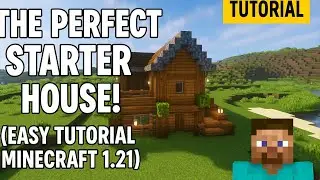 🪵 I Built The PERFECT Starter House in Minecraft 🏡 (Easy Tutorial)