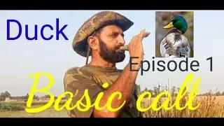 How to call ducks||Episode 1 ||Basic duck call || Mallard call