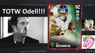 92 OVERALL TOTW ODELL BECKHAM JR. GAMEPLAY!!! - MADDEN 17 ULTIMATE TEAM
