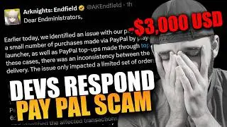 UPDATE: Arknights Endfield Devs Address Paypal Scam.