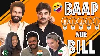 Reacting to Ashish Chanchlani | Baap Bijli Aur Bill Ft. Shahid Kapoor | Foreigners React