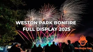 Weston Park Bonfire Fireworks 2025 | Full Display by Fire Monkey Pyro