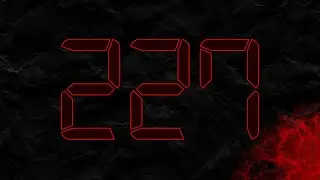 Countdown from 227 to 0 in RED