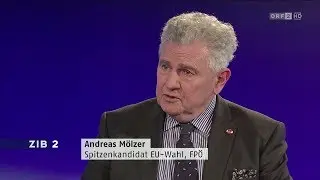 Andreas Mölzer (FPÖ) in der ZIB 2 am 24.2.2014