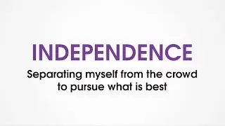 (B3) Independence - Character Trades. Teaching children to stand up for what is right.