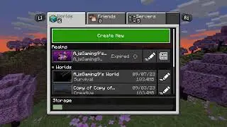 MY Minecraft Survival World Bedrock PS5 .