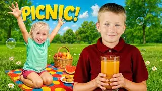 🍓 Kids Picnic Adventure | Learning Fruits, Colors & Fun Games 🌈