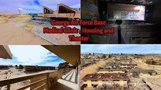 George AFB Abandoned Medical Clinic, Housing & Theater &ndash;23-Min Toxic Tour  #GeorgeAFB #dronefootage