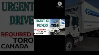 AZ Driver Required In Toronto