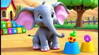 Tiny Elephant and the Too Big Shoes 🐘👟 | 3D Animated Nursery Rhyme for Kids