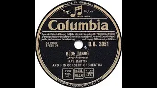 UK New Entry 1952 (9) Ray Martin & His Concert Orchestra - Blue Tango