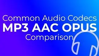 Common Audio Codecs Comparison [MP3 AAC Opus]