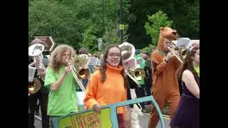 Whit Friday 2024 - Lancaster University Brass Band @ Uppermill Road March Scooby Doo in Saddleworth