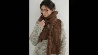 Knit Pattern Bundle - Zoe sweater and Coffee scarf By Trough The Stitch