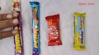 Satisfying ASMR Chocolate Showdown: Munch vs Perk vs Kitkat vs Milkybar | Chocolate 🍫 | ASMR |