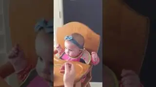 Lexi first time eating peas
