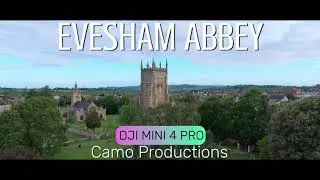 Dynamic Aerial Tour: Evesham Abbey with All Saints Parish Church