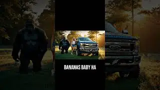 Ape and Ford Truck  #funny #ford #gorilla