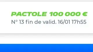Loto foot 7 pactole 100 000&euro; 🤑
