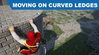 Unreal Climbing System -  Moving on curved ledges - UE4 Tutorials #251
