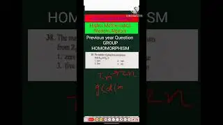 CSIR NET EXAM Question🔥 | How to find Group Homomorphism|Previous year Question|