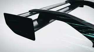 All-new 2025 Ford Mustang GTD Rear Wing - Animation