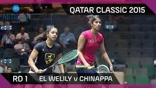 Squash: Qatar Classic 2015 - Rd 1 Highlights - El Welily v Chinappa