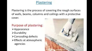 plastering | types of mortars used in plastering | civil engineering | cement plastering