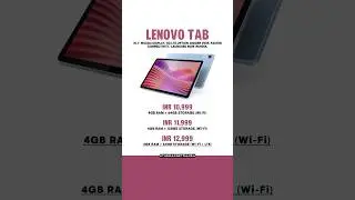 Lenovo Tab 2025 with Helio G85, 5100mAh Battery at ₹10,999 #lenovotab #lenovo