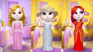 My talking Angela level 21 VS level 22 VS level 23 Gameplay great makeover for Kid. Ep.14