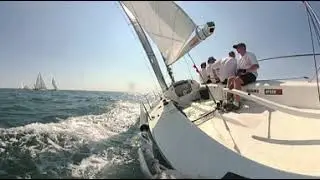 J/80 Worlds Race 6 Start on D&S2