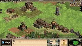 Voobly AOE2 1.6: Arabia, Britons vs Khmer
