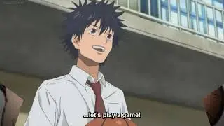 Kurumatani shows of his skill 1vs1 | Ahiru no sora episode 001