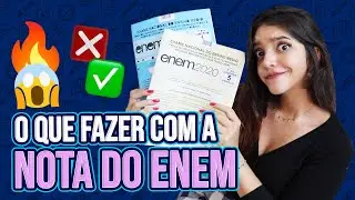 😱O QUE FAZER COM A NOTA DO ENEM? BOA OU RUIM! ✅❌- Débora Aladim