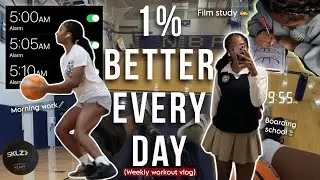 &ldquo;GET 1% BETTER EVERYDAY🌱&rdquo; |A WEEK OF WORKOUTS AS  HIGHSCHOOL BASKETBALL PLAYER🏀⛹🏾&zwj;♀️(5AM ROUTINE)