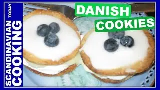 How to Make Danish Medal Cookies With Pastry Cream Filling- Medaljer Kage Opskrift