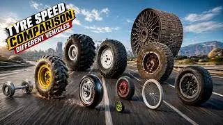 Wheels Top Speed Comparison of Vehicle | Fastest Tyres in the World | speed comparison