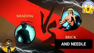 defeating brick and needle in 1 try Shadow fight 2 gameplay walkthrough #nocommentary #shadowfight2