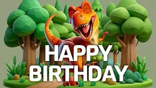 T-Rex's Happy Birthday Song 🎉 | Dino song