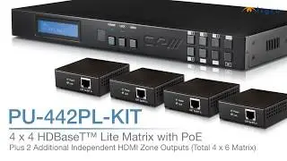 PU-442PL-KIT - 4x4 HDBaseT Lite Matrix