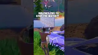 Tried building a homemade dam💀#fortnite #fortniteitems #fortniteclips