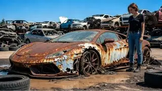 Restoring Completely Burned Lamborghini Huracan $1500 DEAL FULL ASMR Car Restoration