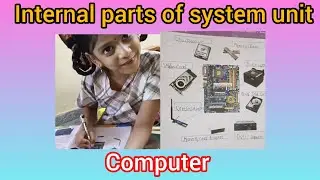 Internal parts of system unit #computer parts #chanwikavlogs #telugu