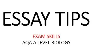 EXAM SKILLS: AQA A LEVEL BIOLOGY ESSAY WRITING TIPS