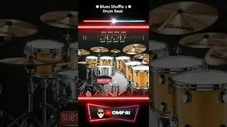 Blues Shuffle 1 Drum Beat #shorts #drumbeats #drumlessons