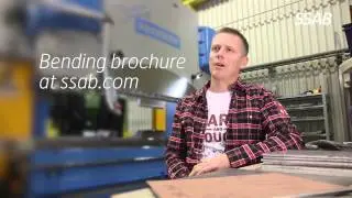 What press forces are expected when bending high strength steel?
